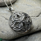Power of Four Trinity Knot Necklace