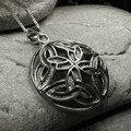 Power of Four Trinity Knot Necklace - 18