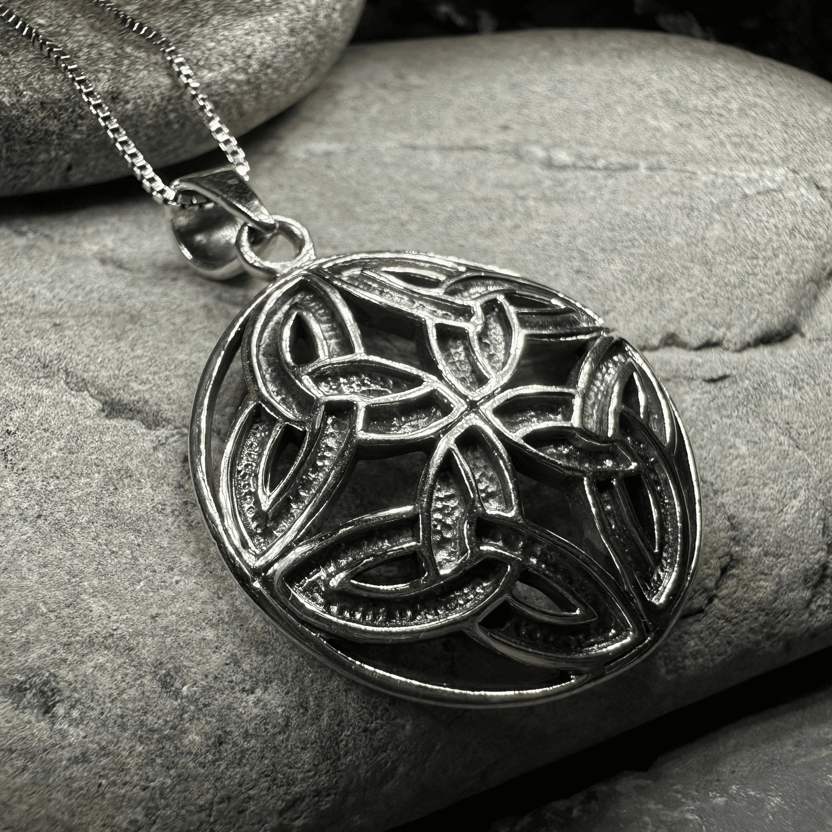 Power of Four Trinity Knot Necklace - 18
