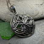 Power of Four Trinity Knot Necklace