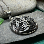 Power of Four Trinity Knot Necklace