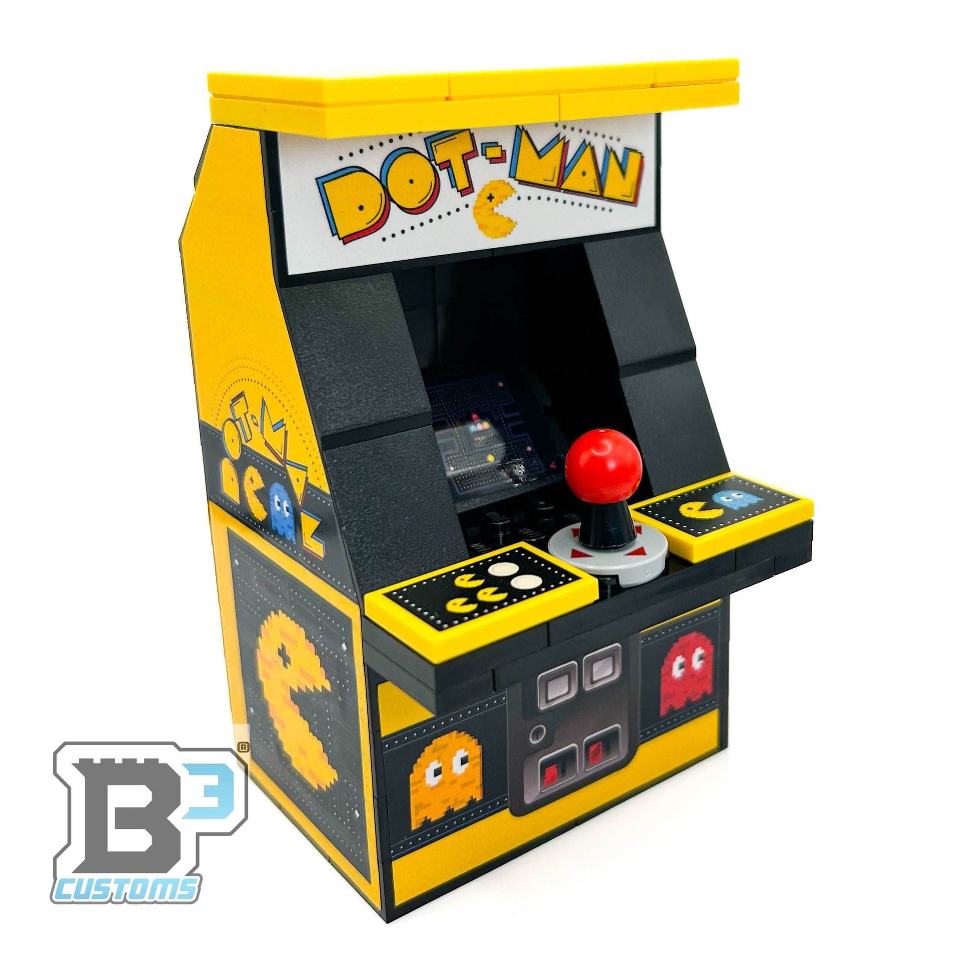 GIANT! Dot-Man Arcade Machine made using LEGO parts - B3 Customs - 
