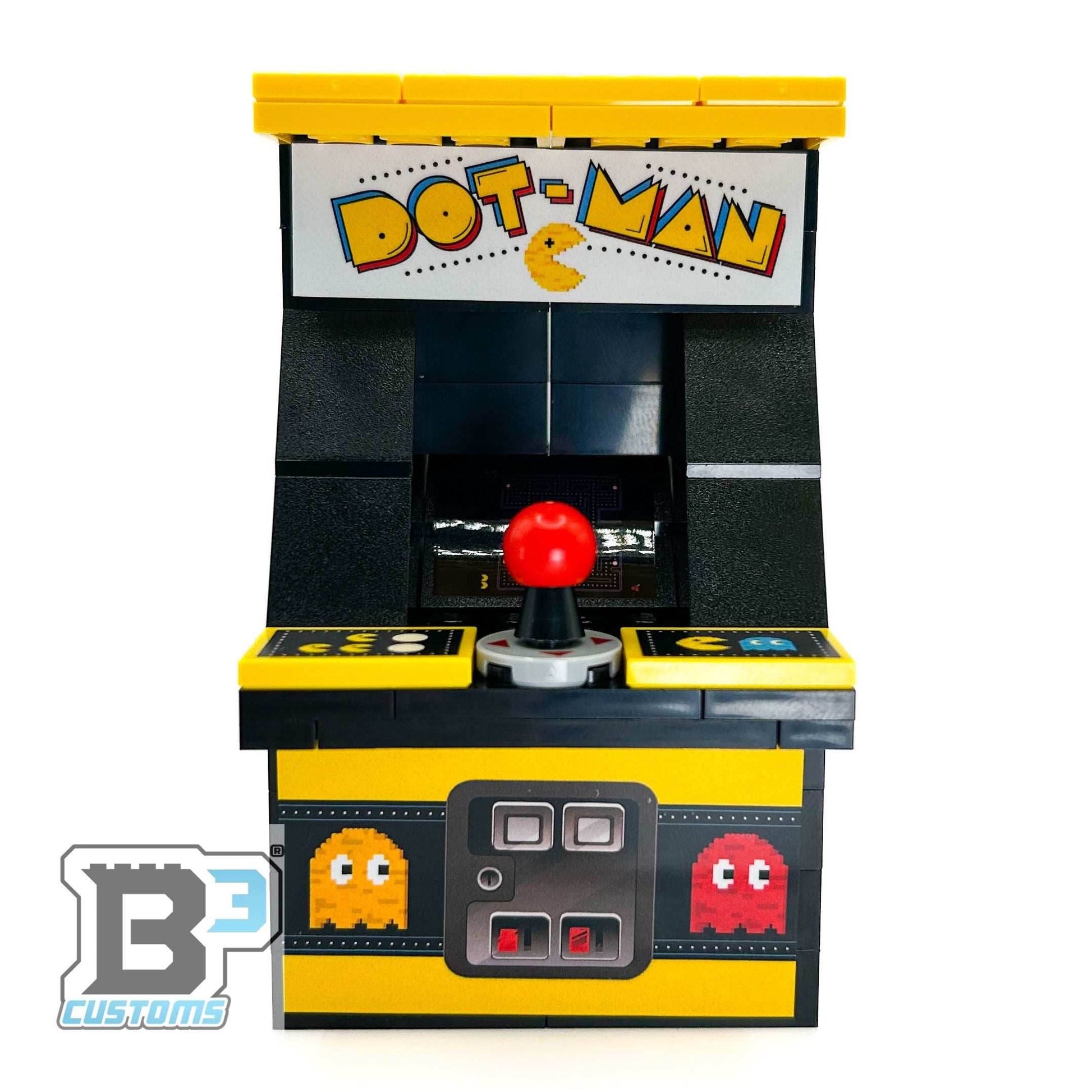 GIANT! Dot-Man Arcade Machine made using LEGO parts - B3 Customs - 