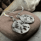 Seabrook Realistic Sand Dollar Earrings - 