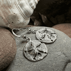 Seabrook Realistic Sand Dollar Earrings - 