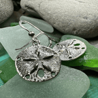 Seabrook Realistic Sand Dollar Earrings - 
