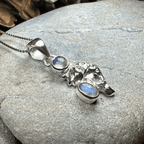 Fionn's Salmon of Knowledge Necklace - 18 / Blue Labradorite