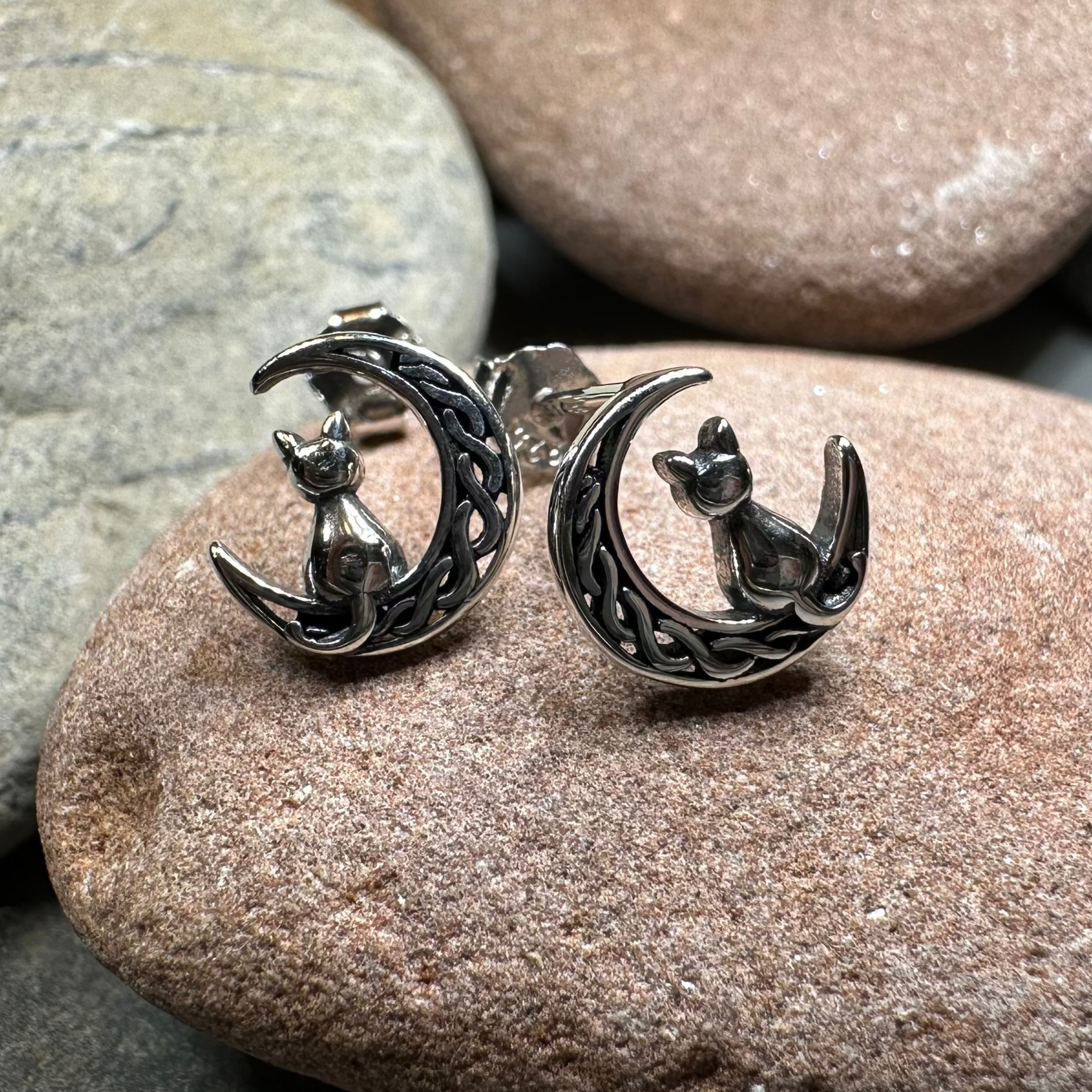 Celtic Spiral Stud Earrings