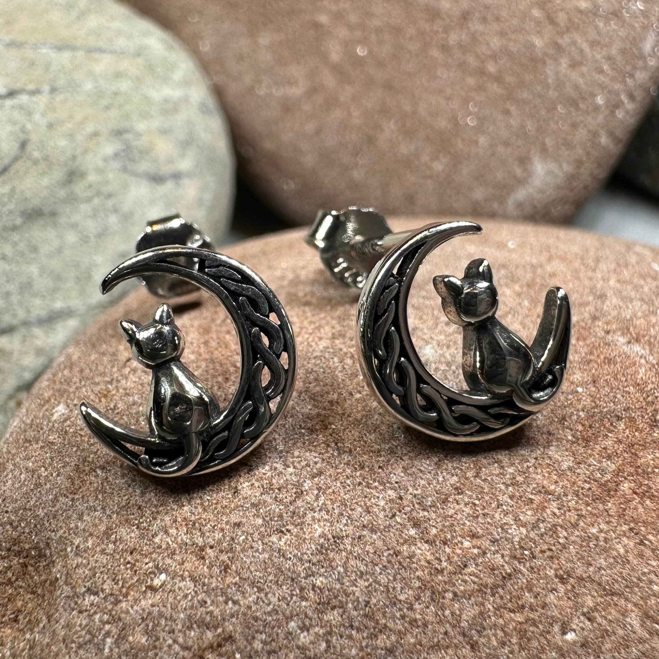 Celtic Spiral Stud Earrings