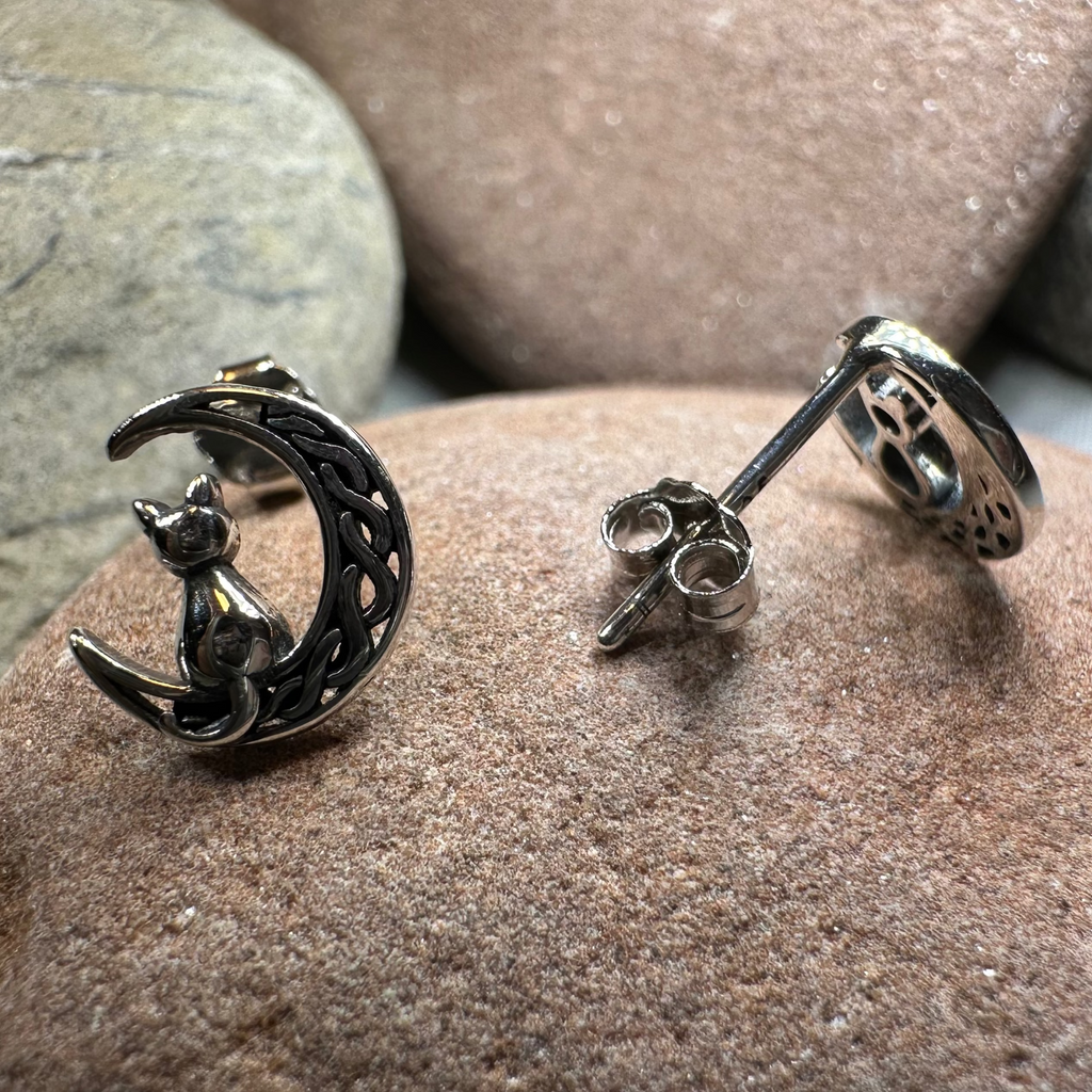 Celtic Spiral Stud Earrings