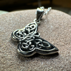 Blue Celtic Butterfly Necklace