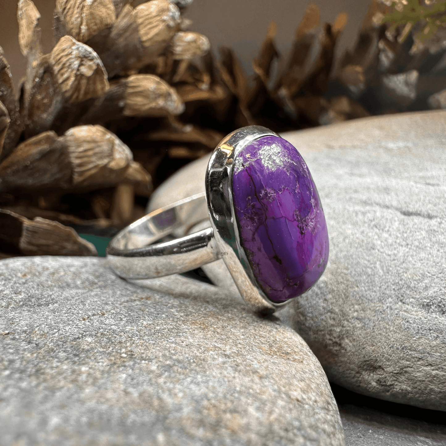 Celtic Purple Mystic Ring - Rectangle 8