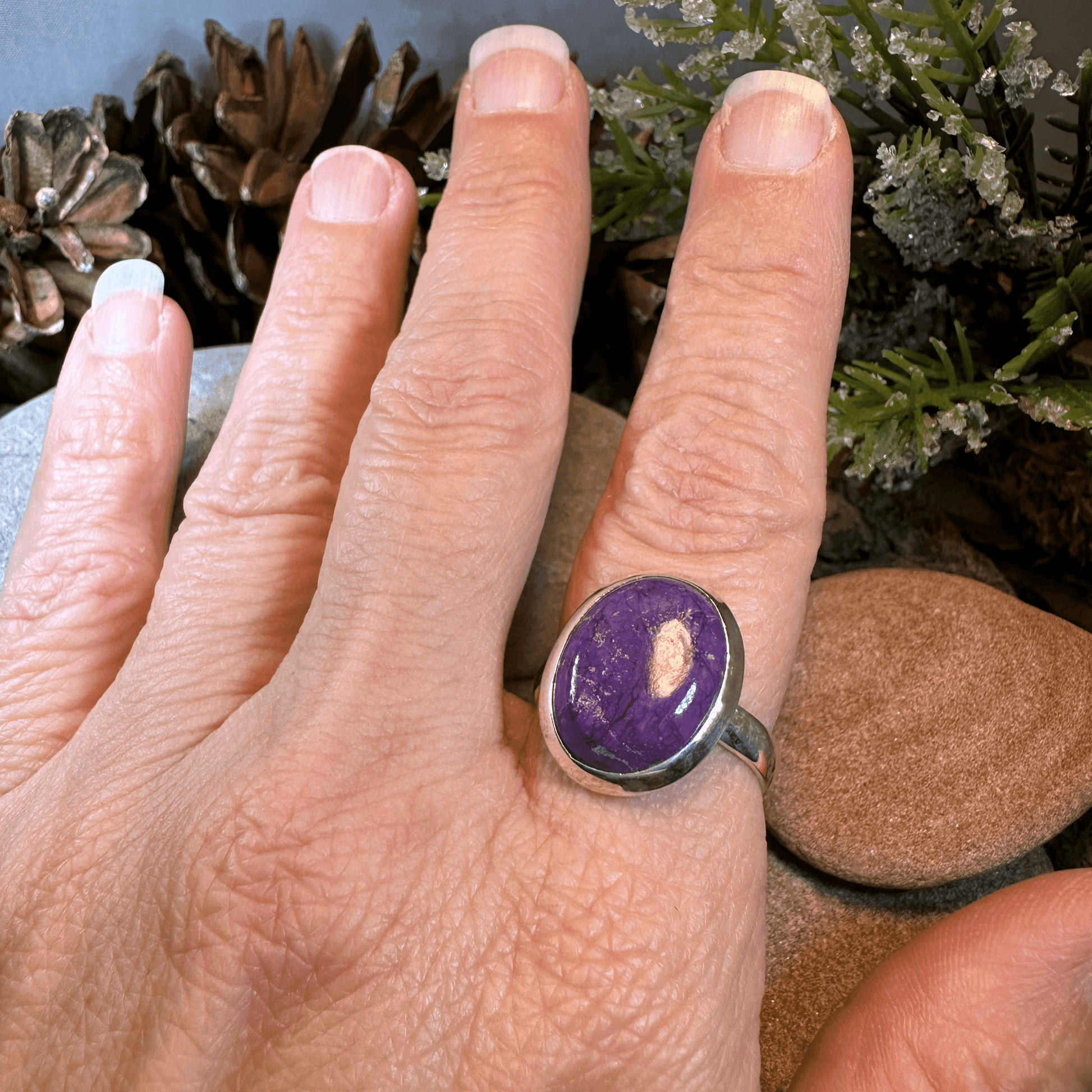 Celtic Purple Mystic Ring - Rectangle 8