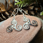 Malia Celtic Spiral Earrings