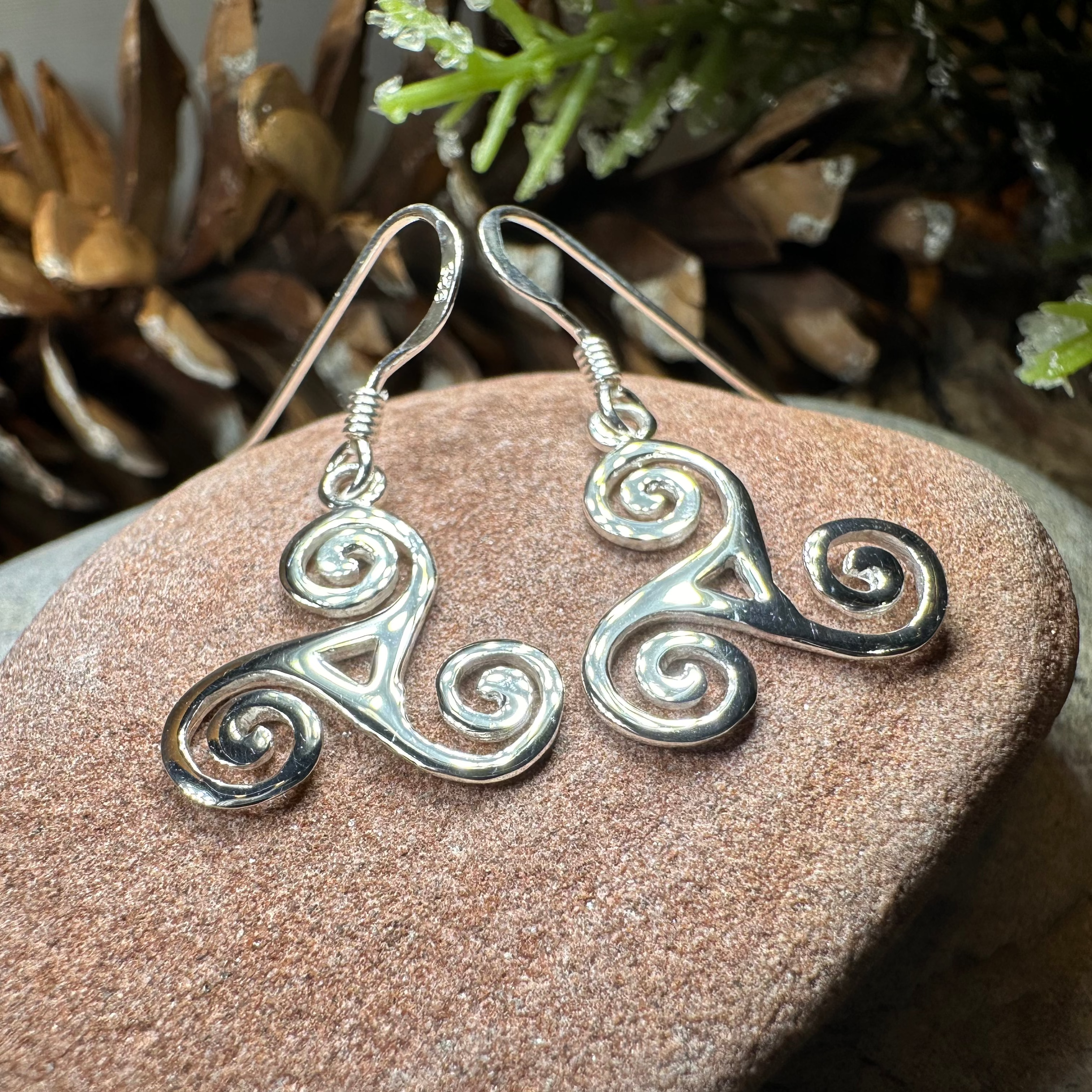Malia Celtic Spiral Earrings
