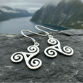 Malia Celtic Spiral Earrings