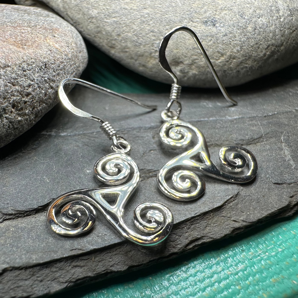 Malia Celtic Spiral Earrings
