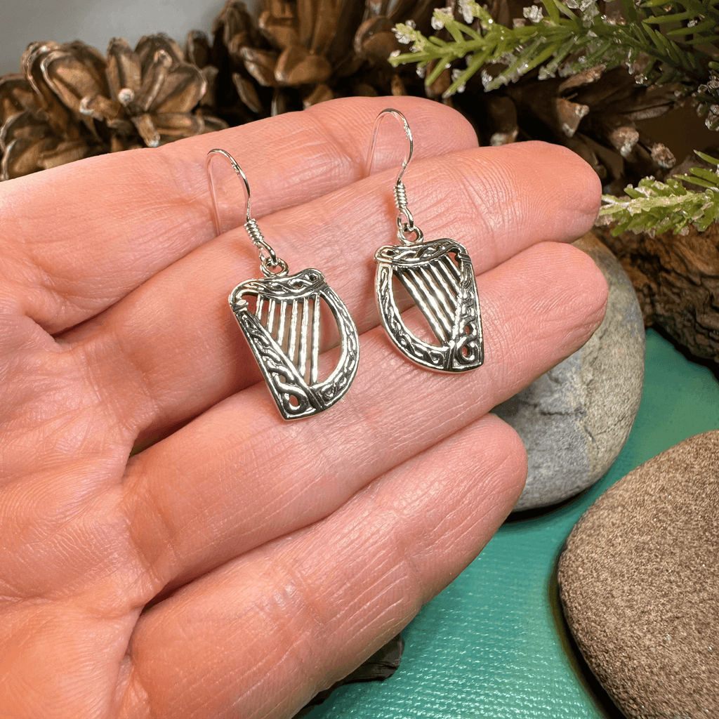 Liffey Harp Dangle Earrings - 