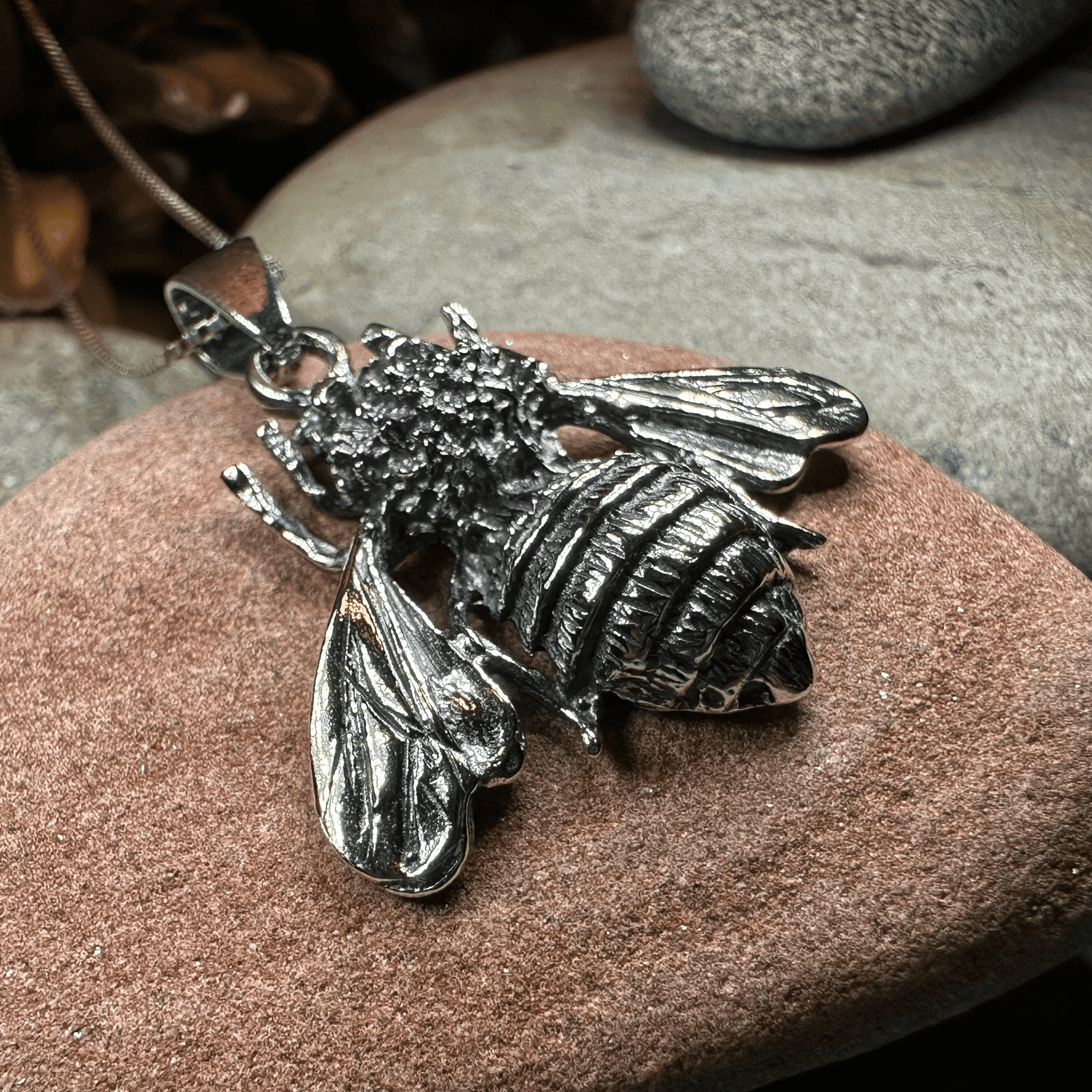 Bethany Realistic Bee Necklace - 18