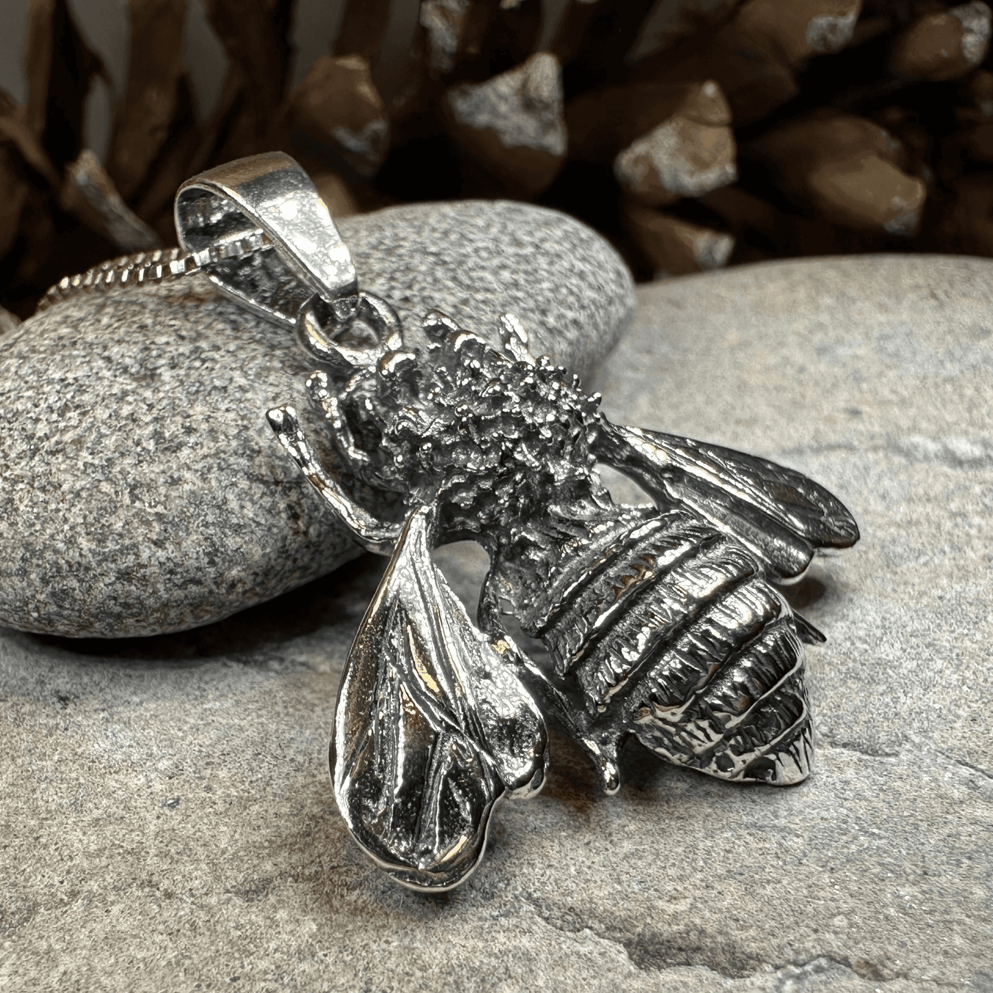 Bethany Realistic Bee Necklace - 18