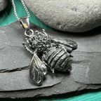 Bethany Realistic Bee Necklace - 18