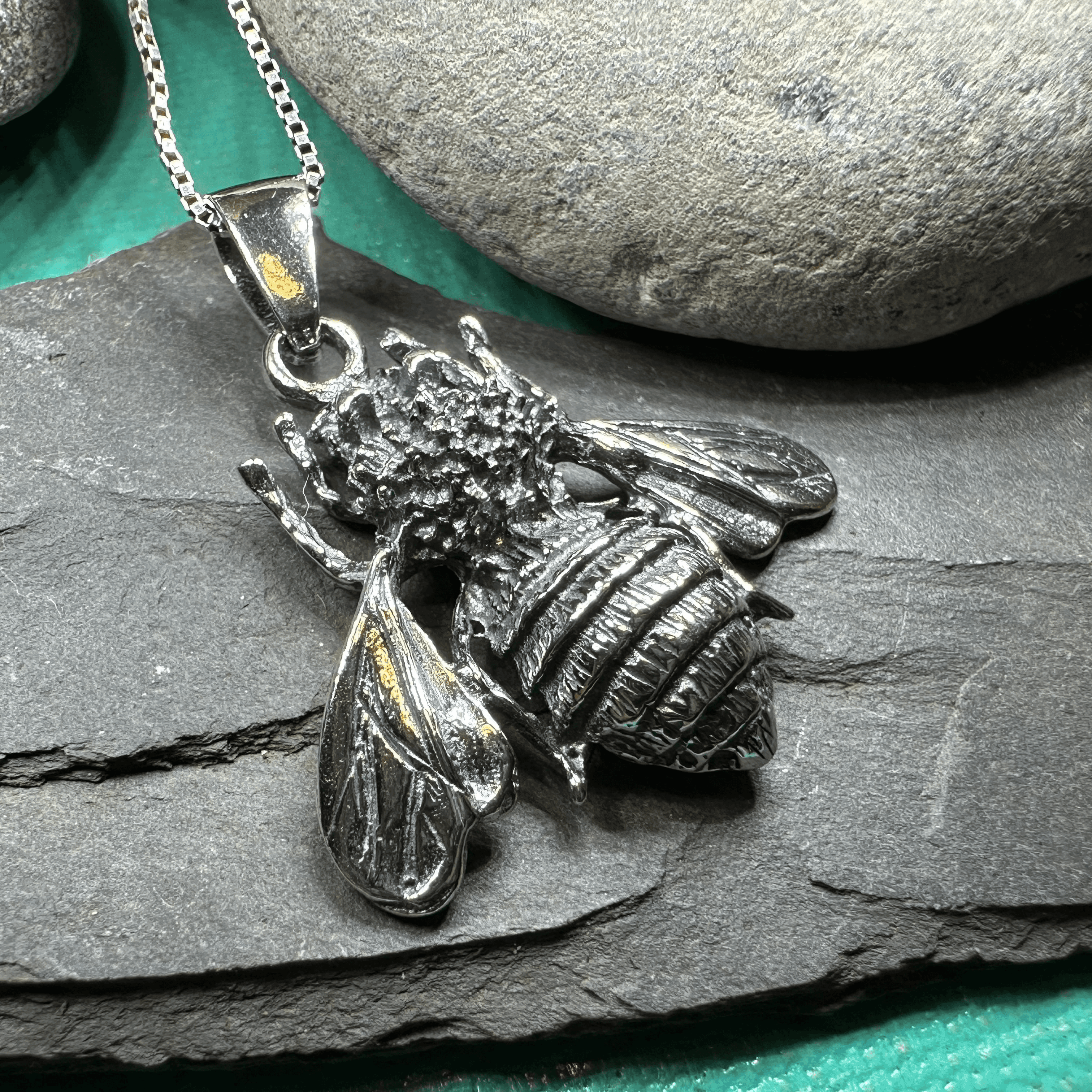 Bethany Realistic Bee Necklace - 18