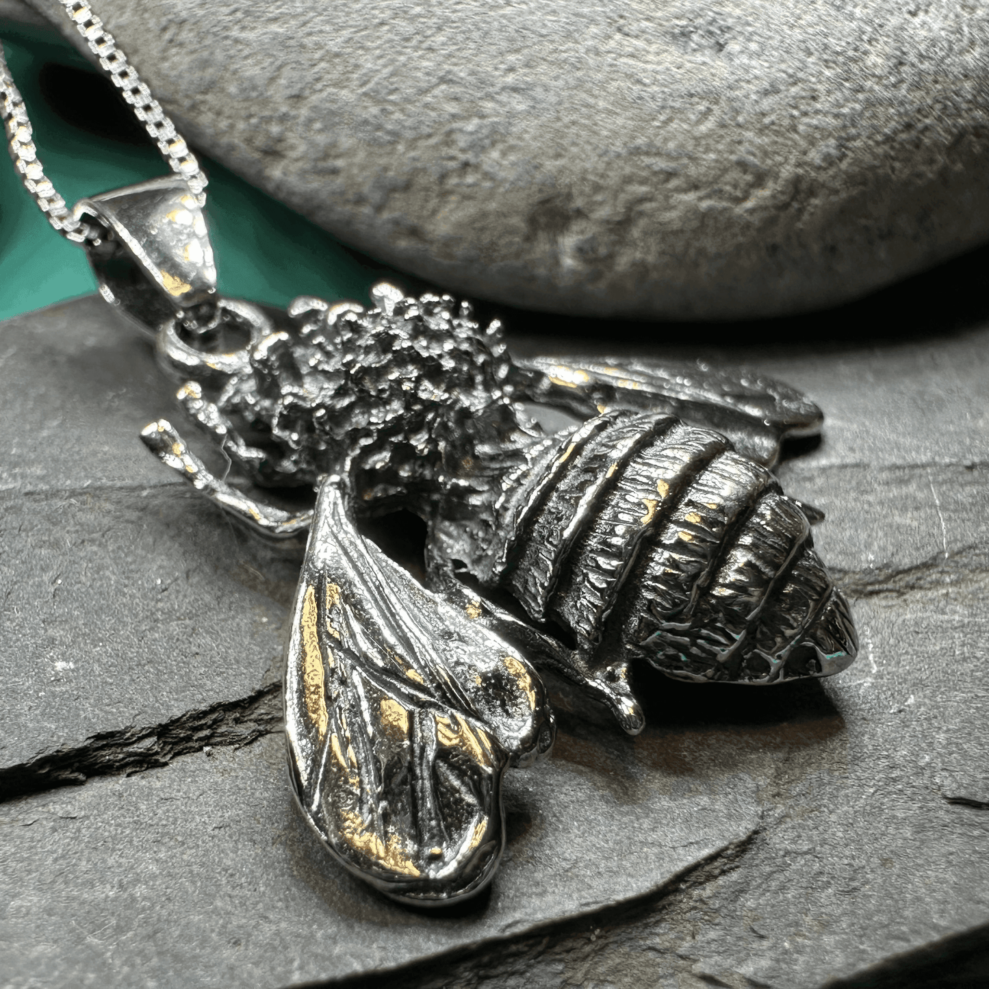 Bethany Realistic Bee Necklace - 18