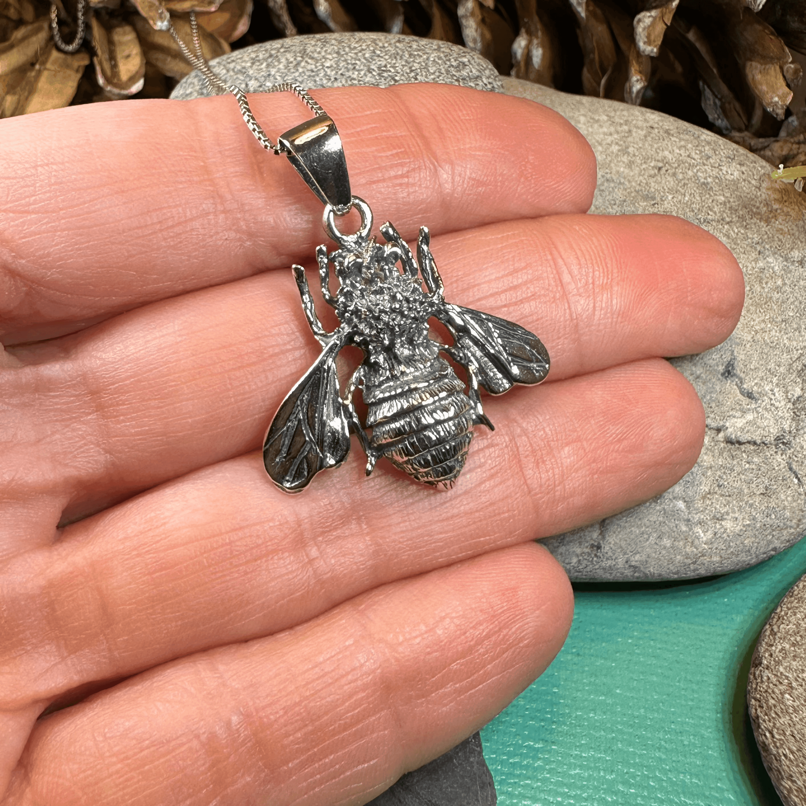 Bethany Realistic Bee Necklace - 18