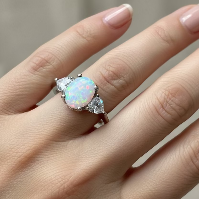 Enya Opal Celtic Ring