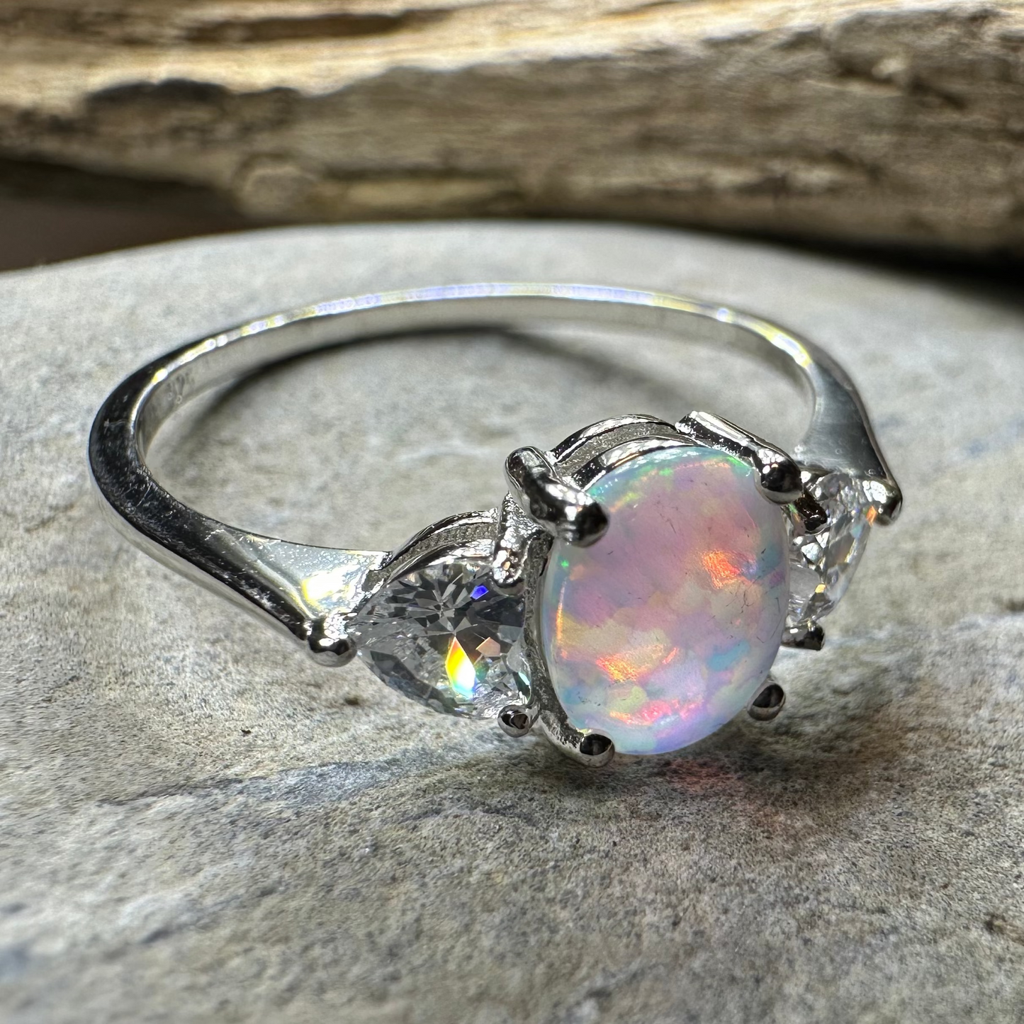 Enya Opal Celtic Ring
