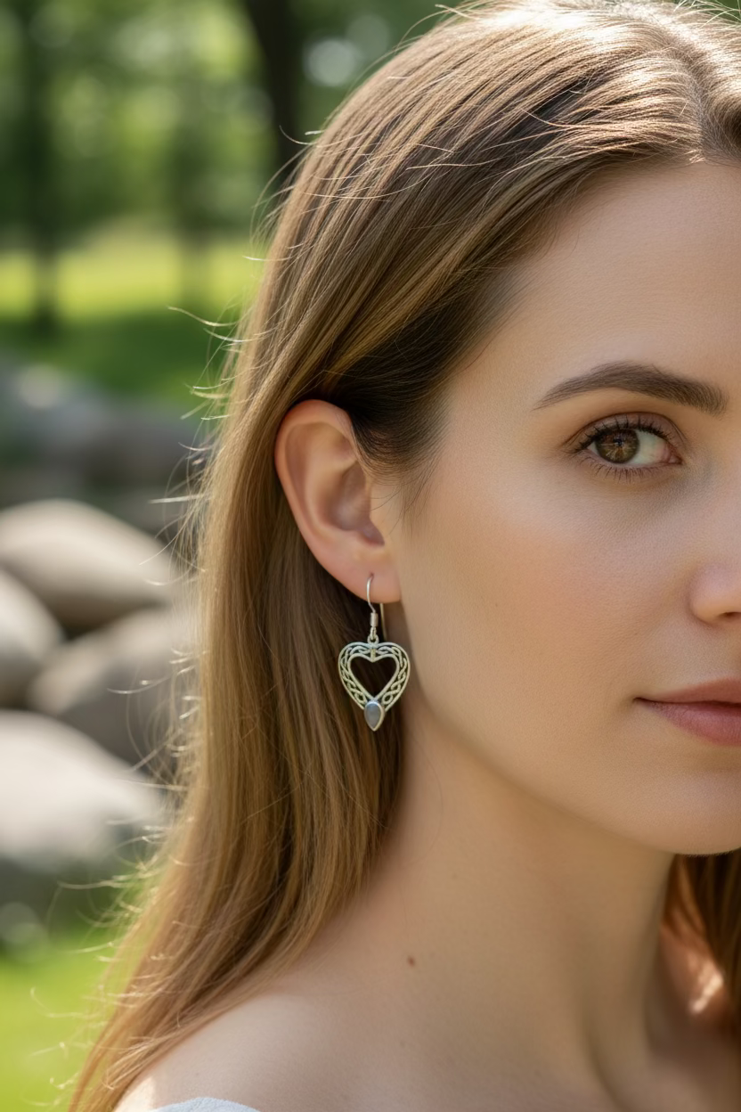 Scottish Heart Earrings