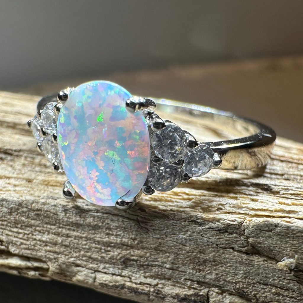 Katerina Opal Celtic Ring