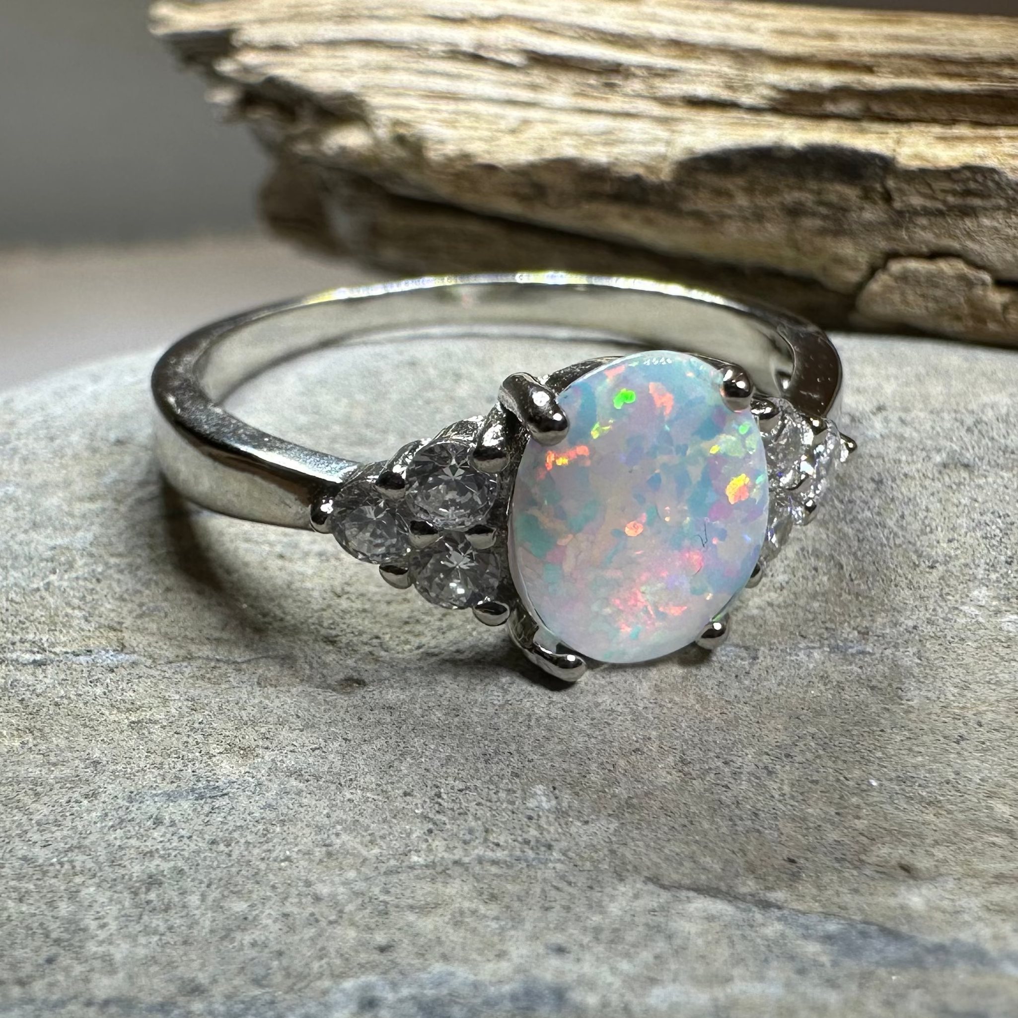 Katerina Opal Celtic Ring