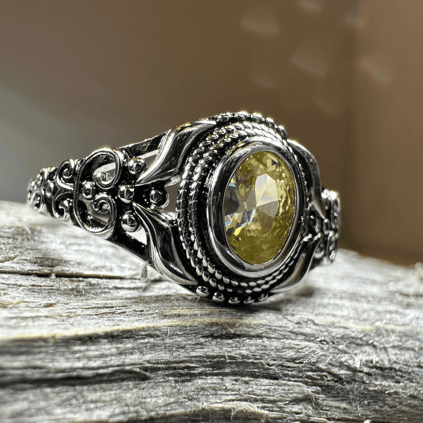 Romantic Celtic Knot Ring - 4 / Amethyst