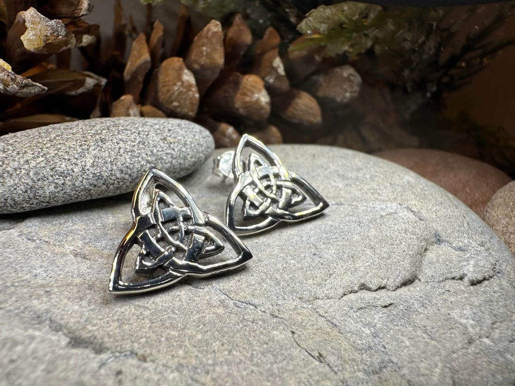 Linden Trinity Knot Post Earrings - 