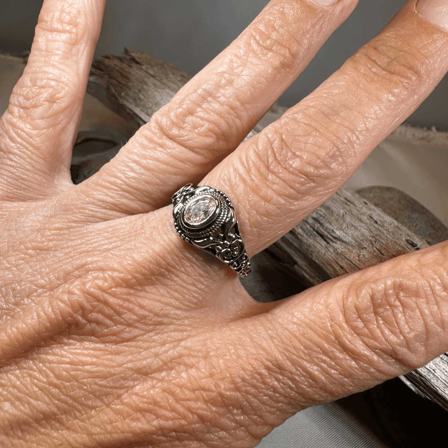 Romantic Celtic Knot Ring - 4 / Amethyst