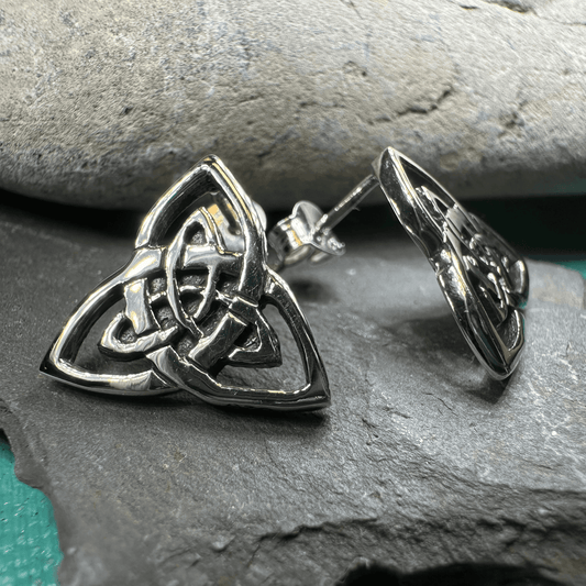 Linden Trinity Knot Post Earrings - 