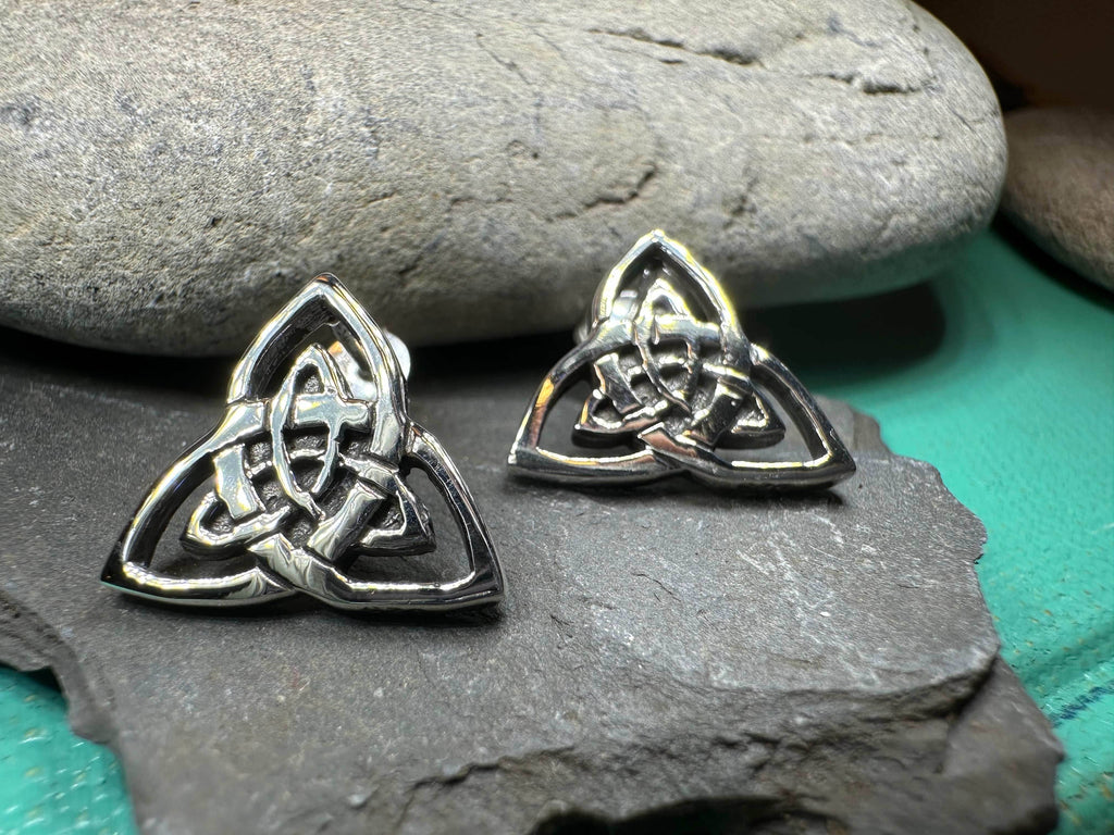 Linden Trinity Knot Post Earrings - 
