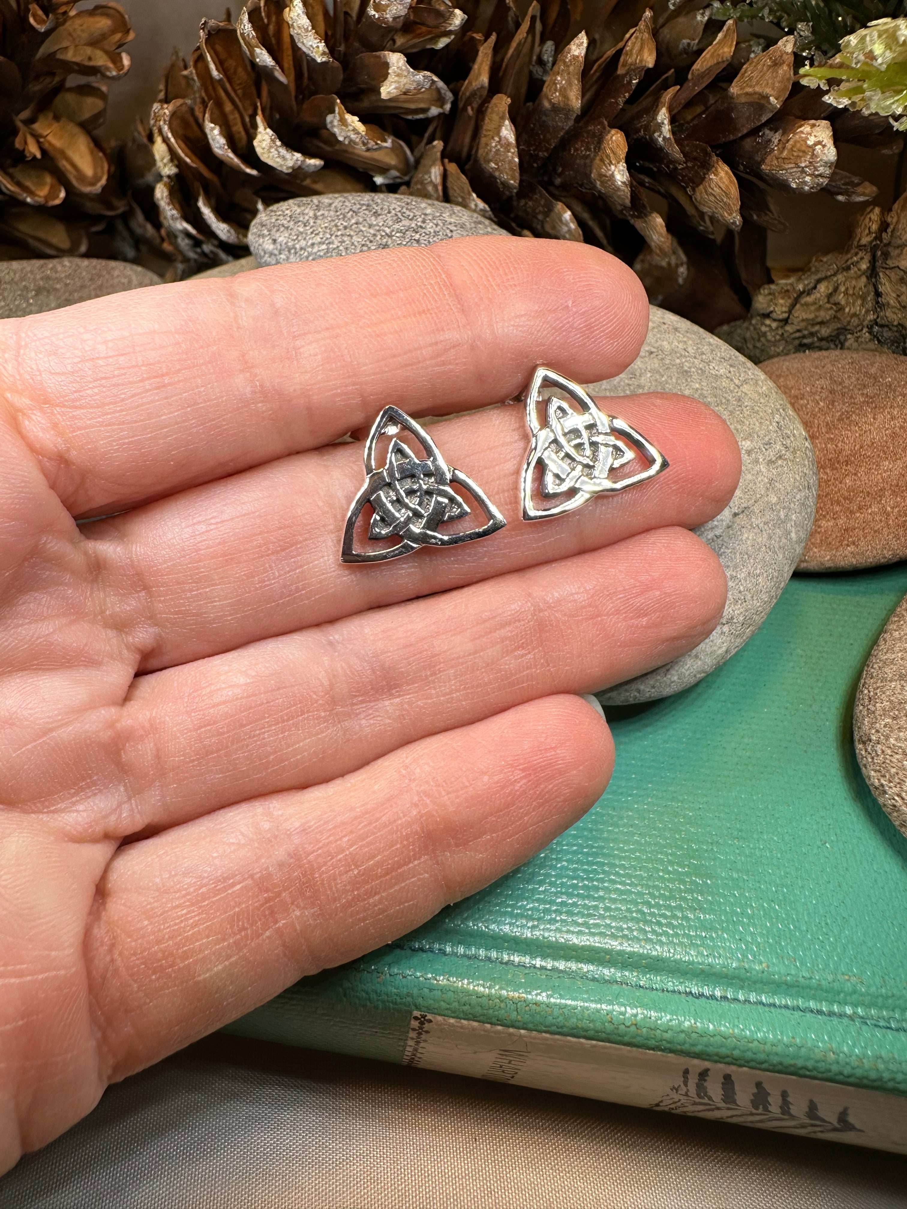 Linden Trinity Knot Post Earrings - 