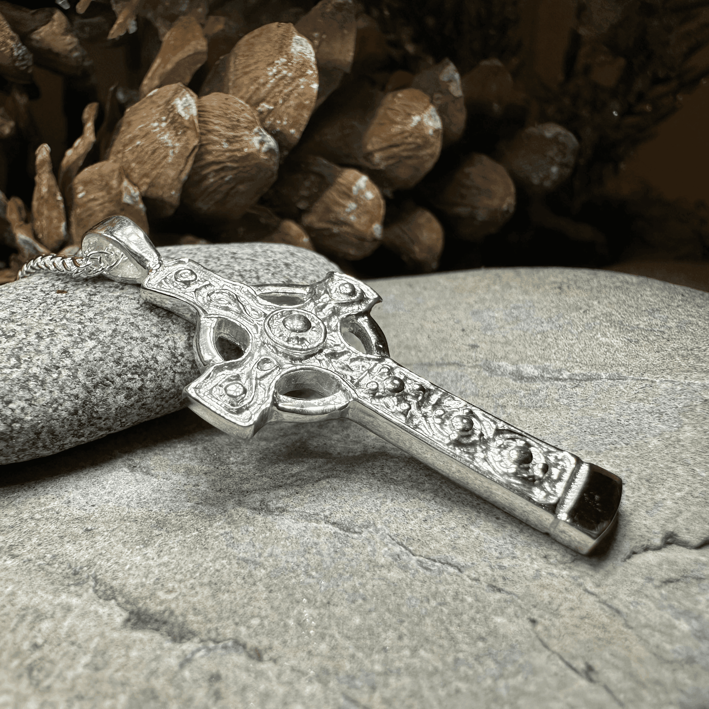Kildalton Scottish Celtic Cross Necklace - 18