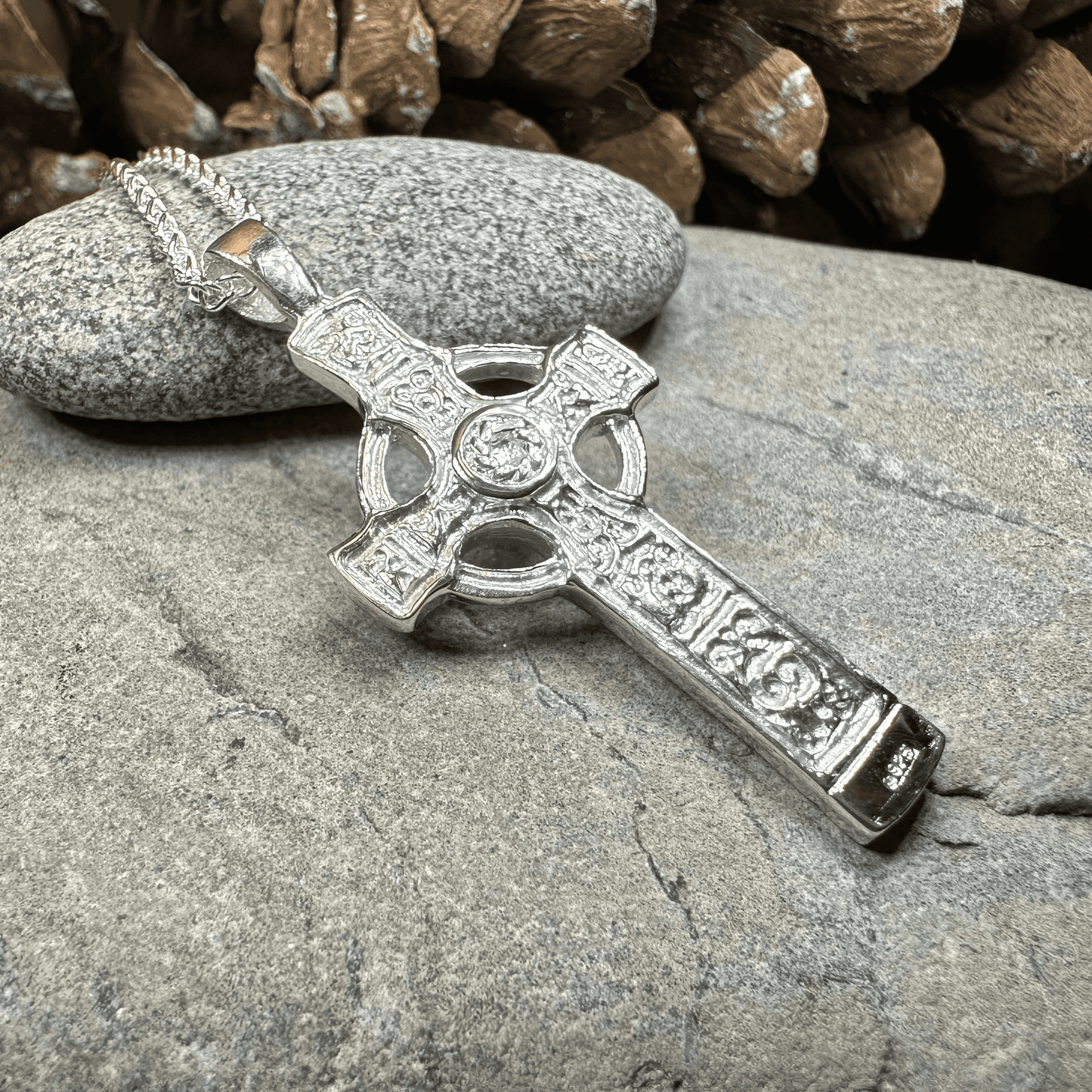 Kildalton Scottish Celtic Cross Necklace - 18