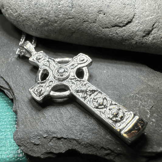 Kildalton Scottish Celtic Cross Necklace - 18