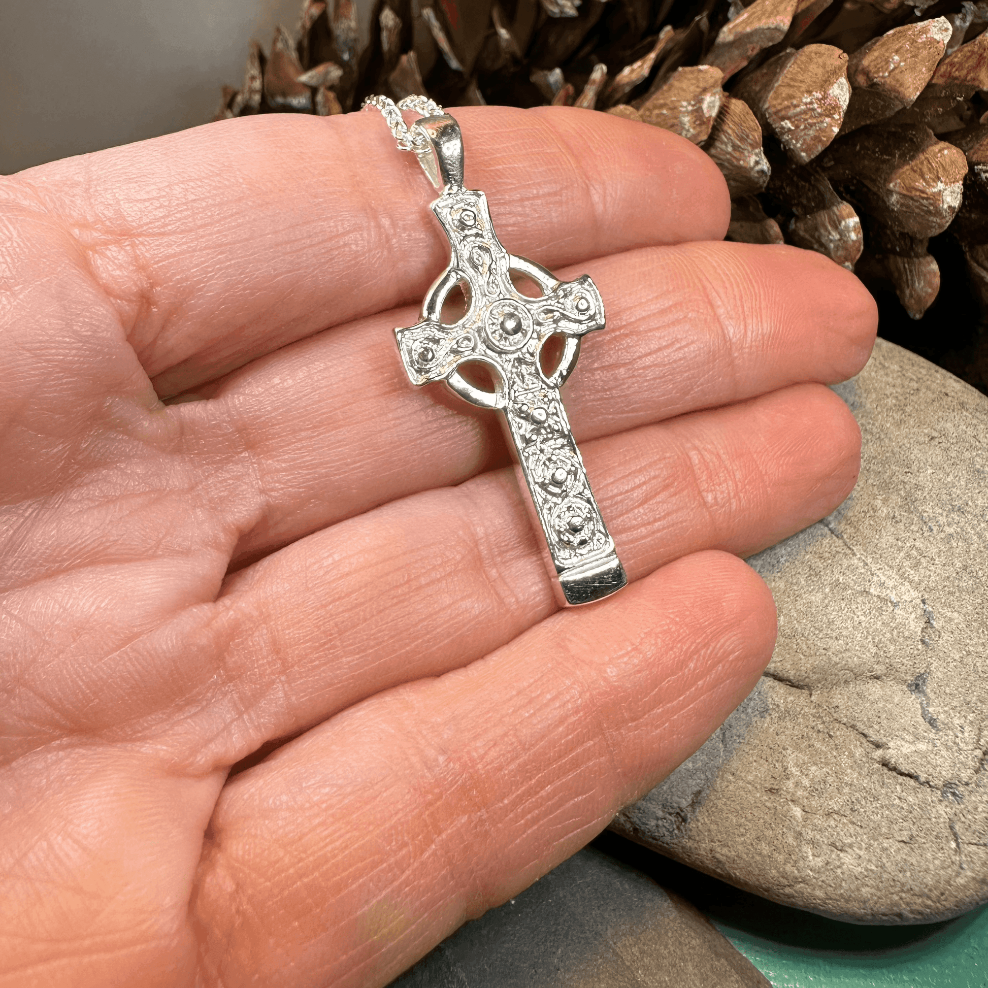 Kildalton Scottish Celtic Cross Necklace - 18
