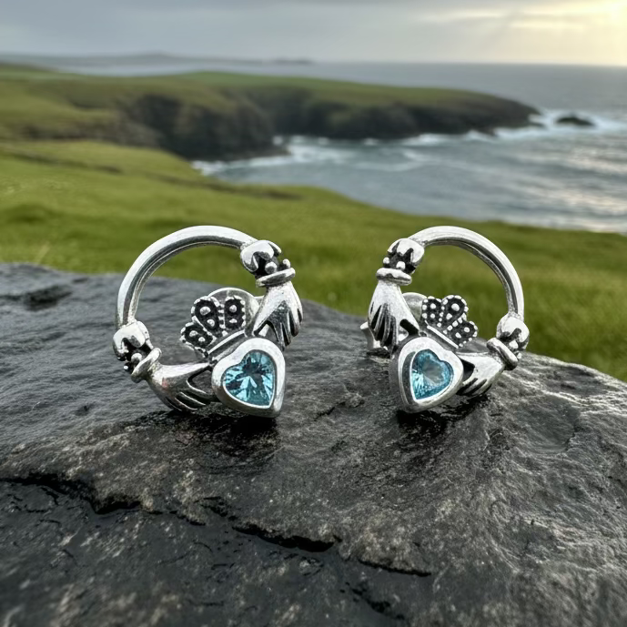 Cheerful Claddagh Earrings