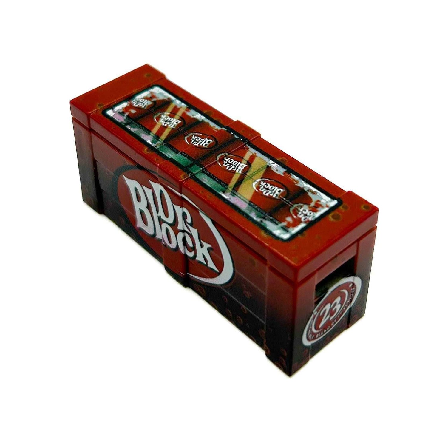 Dr. Block Soda BrickArms Custom Printed Crate - B3 Customs - 