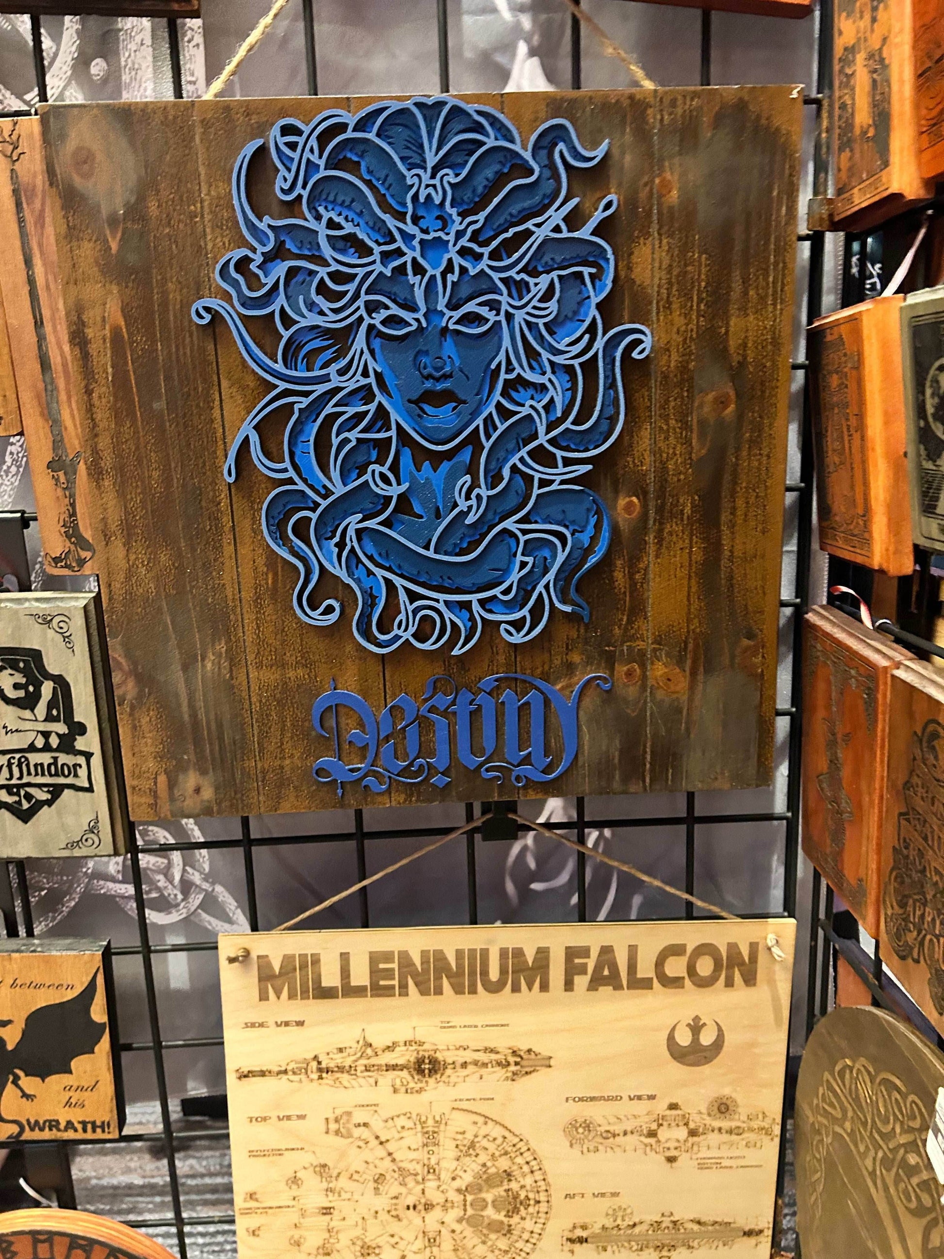 3D Backlit Medusa - Coffin Lid