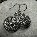 Blue Sky Trinity Knot Earrings - 