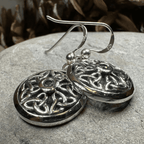Blue Sky Trinity Knot Earrings - 