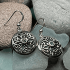 Blue Sky Trinity Knot Earrings - 