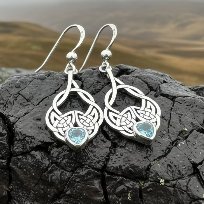Heart Celtic Knot Earrings